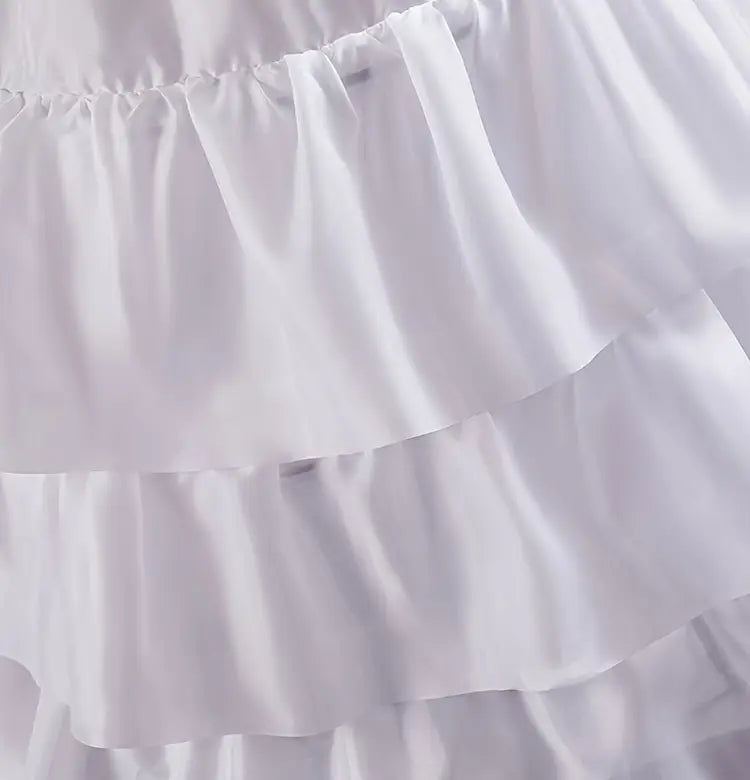 1ta shakllangan yubka, 3 ta halqa halqasi, shishirilgan to'y kiyimi ostki kiyimi, tafsilotlar 1