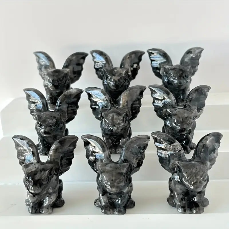 ajoyib tabiiy kristall gargoyle haykali uy bezaklari kitob javoni stol aksessuari ideal yangi yil sovgʻasi yashash xonasi bezaklari kompyuter stoli bezaklari doʻst sovgʻati tafsilotlar 0