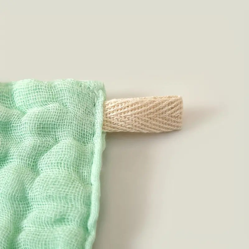 bindi monkey 5шт ультра мягких хлопковых полотенец шестислойная марля сверхвпитывающая для лица и рук ассорти цветов детали 3