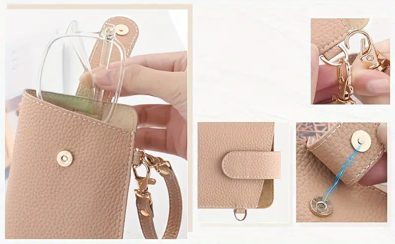 a   ko'zoynak sumkasi toshli mikrofiber teri   ko'zoynak sumkasi sayohat aksessuari ultra tolali teri tafsilotlari 3