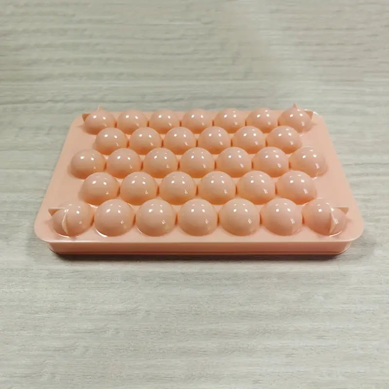 33 grids tray round diamond silicone mold food grade plastic refrigerator storage bins with food contact safe kitchen tool accessories mold 1pc details 7