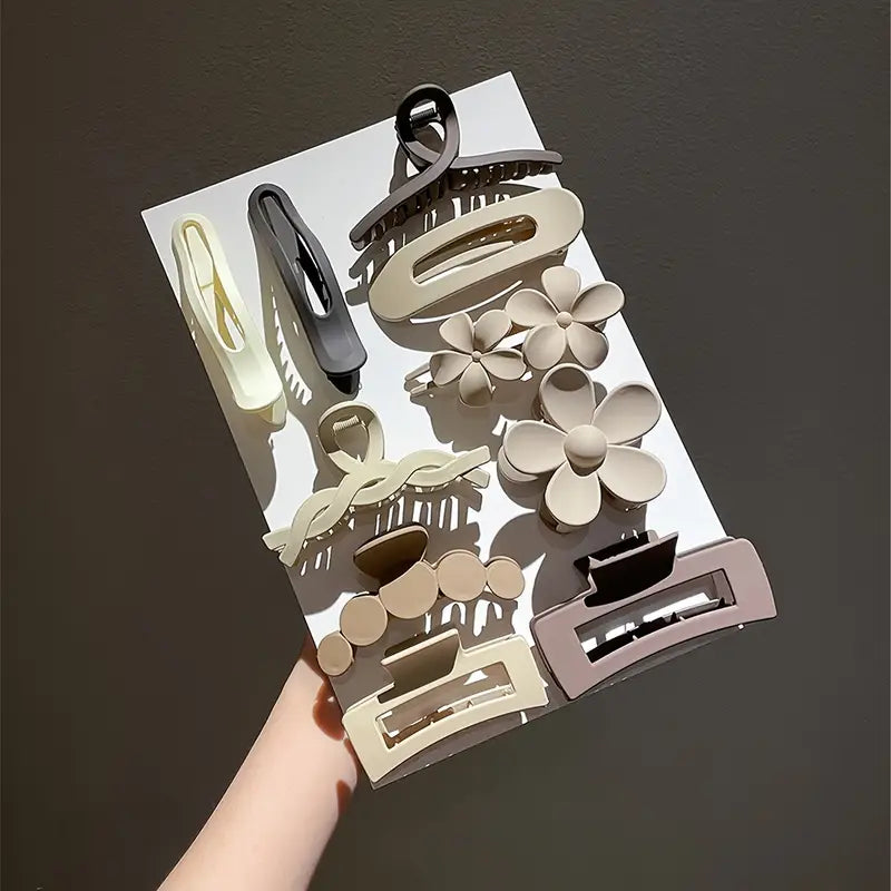 popular   10 11pcs womens back of   bun hair claw outing versatile headwear details 1