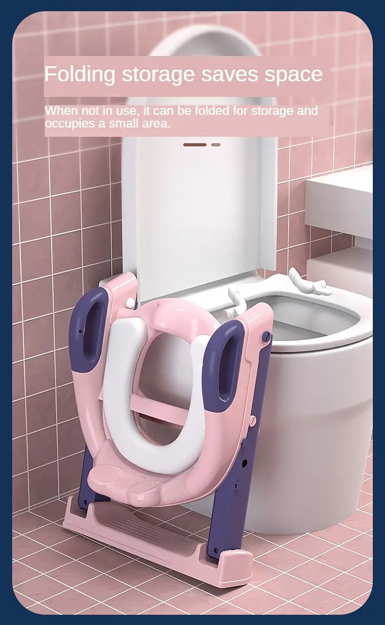 1 dona qurbaqa hojatxona o'qitish o'rindig'i, egiluvchan hojatxona o'qitish o'rindig'i, uy hojatxonasi o'rindig'i, qadam stul bilan tafsilotlar 5