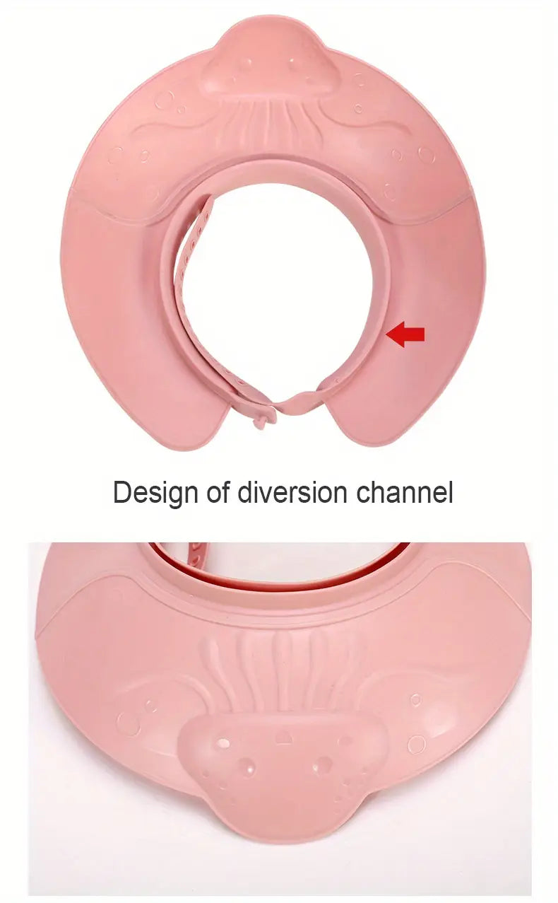 tyry hu baby shower cap wash cap eye protection head water cover hair wash bath supplies bathroom toys childrens shampoo cap baby and toddler shower cap childrens shower cap baby ear protection details 1
