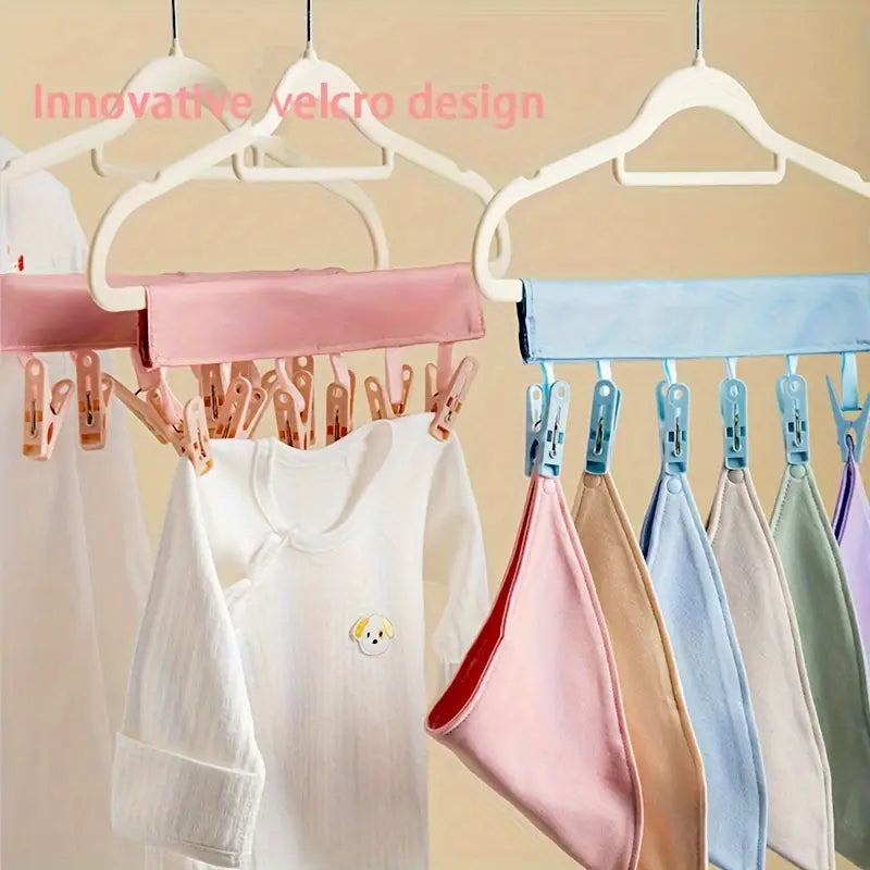 2 шт. портативная дорожная тканевая вешалка для одежды многофункциональный складной зажим для одежды, носков, нижнего белья, для отеля, путешествий, аксессуаров, сушилка, детали 5