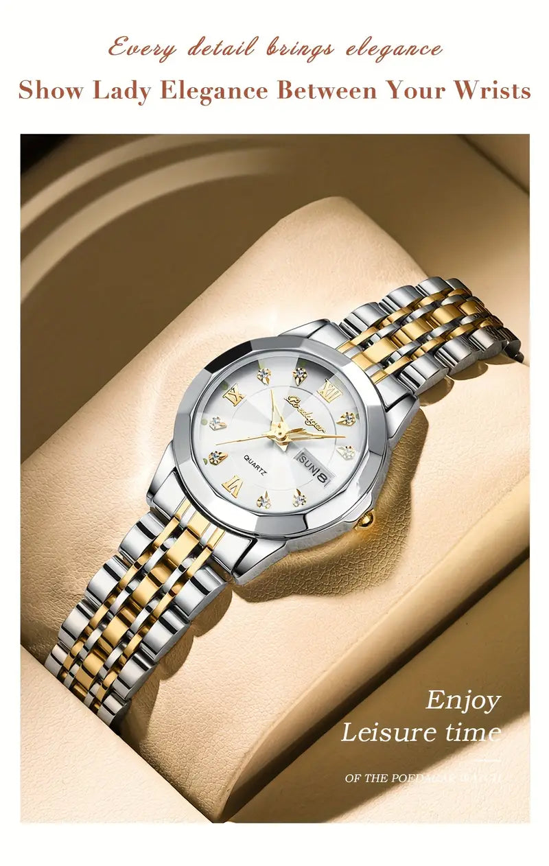 ayollar biznes dial kesish kvarts soat moda sana dial bilakuzuk tafsilotlari 8