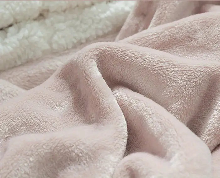 1pc cute rabbit ears blanket flannel multipurpose wearable shawl blanket fleece sofa tv conditioning shawl blanket hoodie with hat details 3