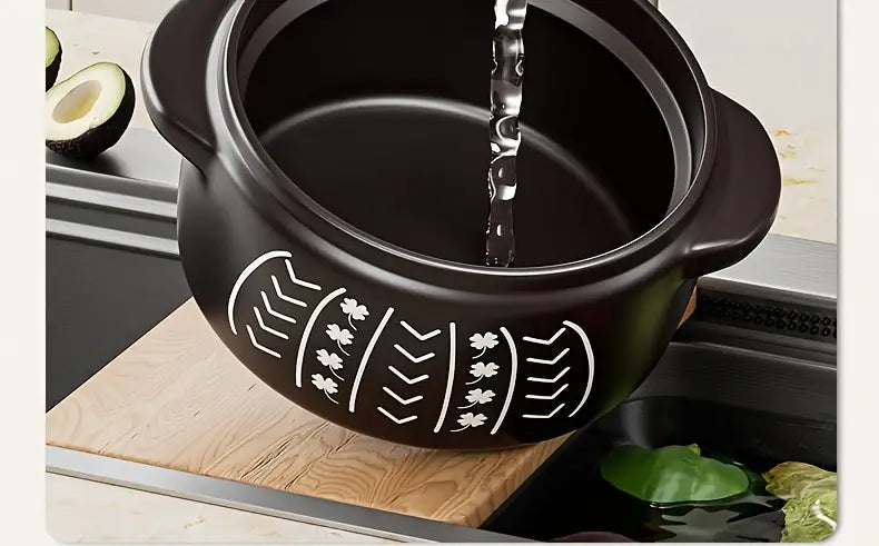 керамическая тыквоподобная большая кастрюля, безопасна для посудомоечной машины, подходит для супов, фондю, лапши, пасты, кухонные принадлежности, кухонные гаджеты, кухонные аксессуары, домашняя посуда, детали 2