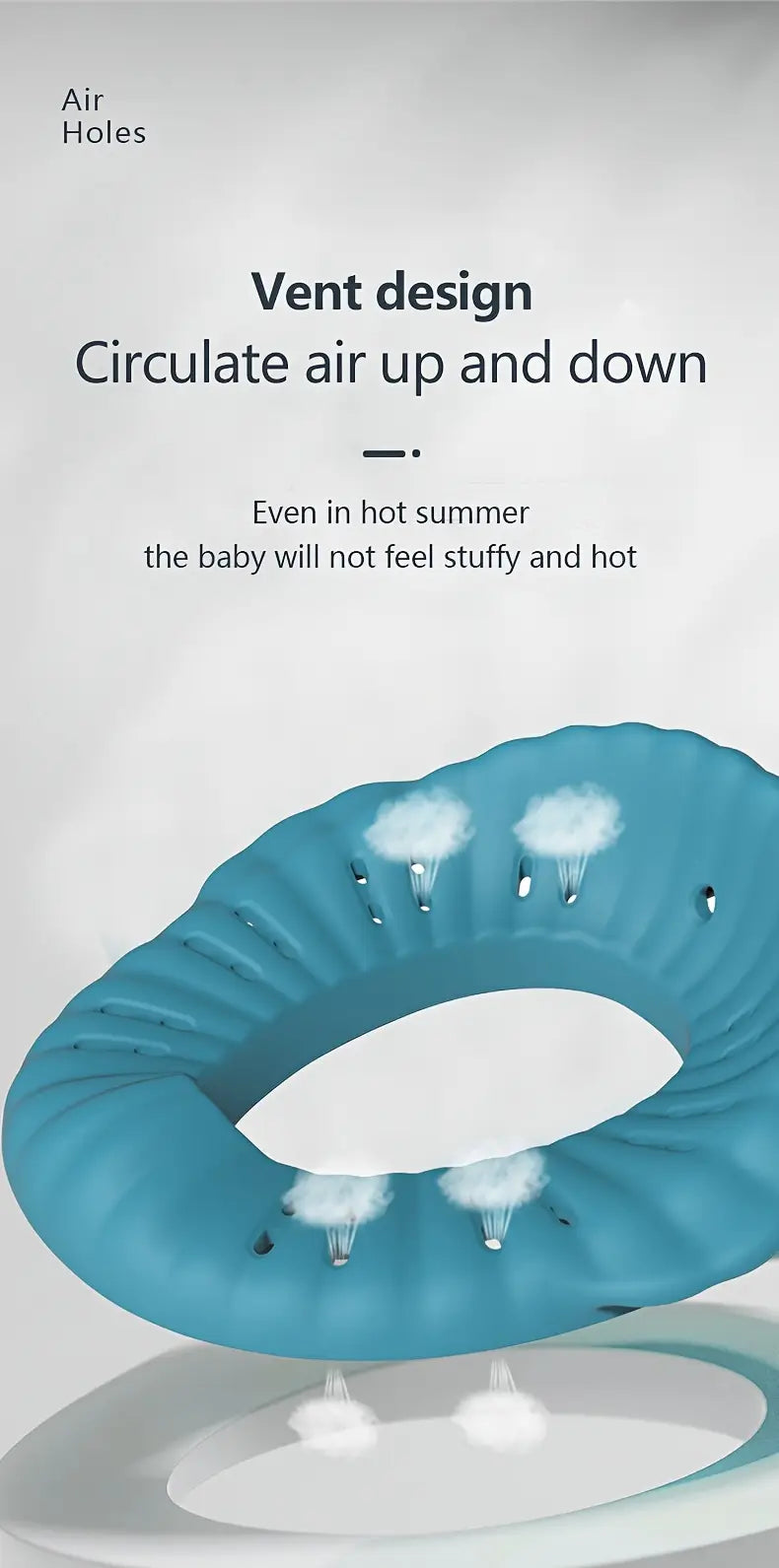 Туалетное сиденье для обучения детей, нескользящее сиденье для горшка для мальчиков и девочек 0-3 лет, совместимое с туалетным тренером из Китая, детали 2