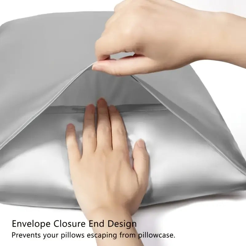 1 dona mashhur qulay satyn yostiq qopqog'i qopqog'i og'iz yaxshi teri va soch uchun tafsilotlar 8