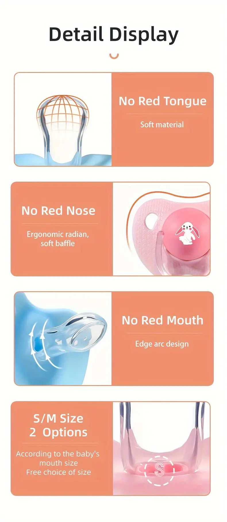 мультяшный узор, форма большого пальца, малыши, успокаивающие дети, новорожденные, силиконовая соска-пустышка с деталями 6