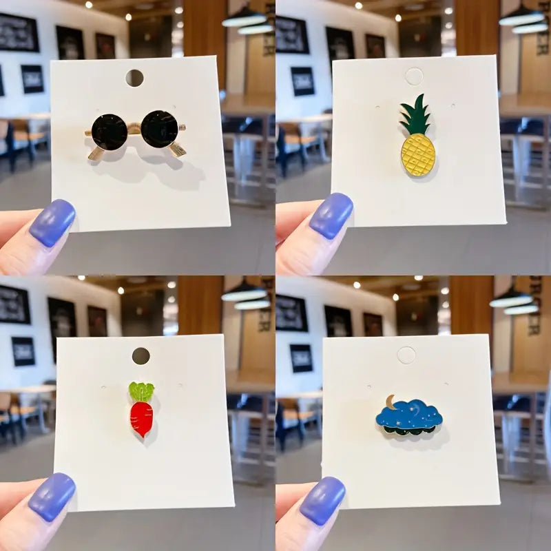 10pcs 20pcs random creative cartoon diy metal pin badge decorative accessories for clothes backpack hat mens and womens couples accessories random styles details 14