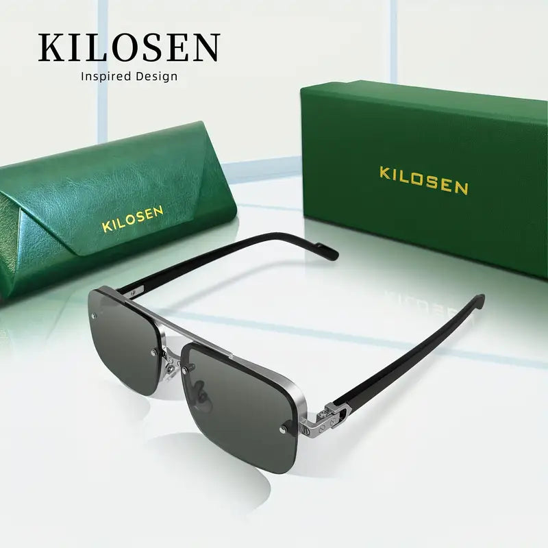 mens fashion glasses protective fashion glasses fashion glasses with metal frame suitable for driving and travel details 2