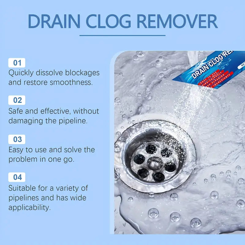   6 pack pipe diameter pipe clog remover powerful drain cleaner for rv kitchen bathroom   prevention safe formula     details 5