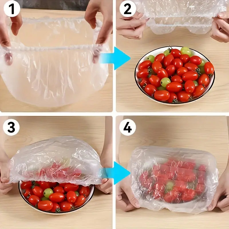 perfect preservation tool 500 300 100pcs disposable fresh keeping film covers thickened elastic keeping cover kitchen food grade disposable fresh keeping cover kitchen storage items kitchen supplies details 2