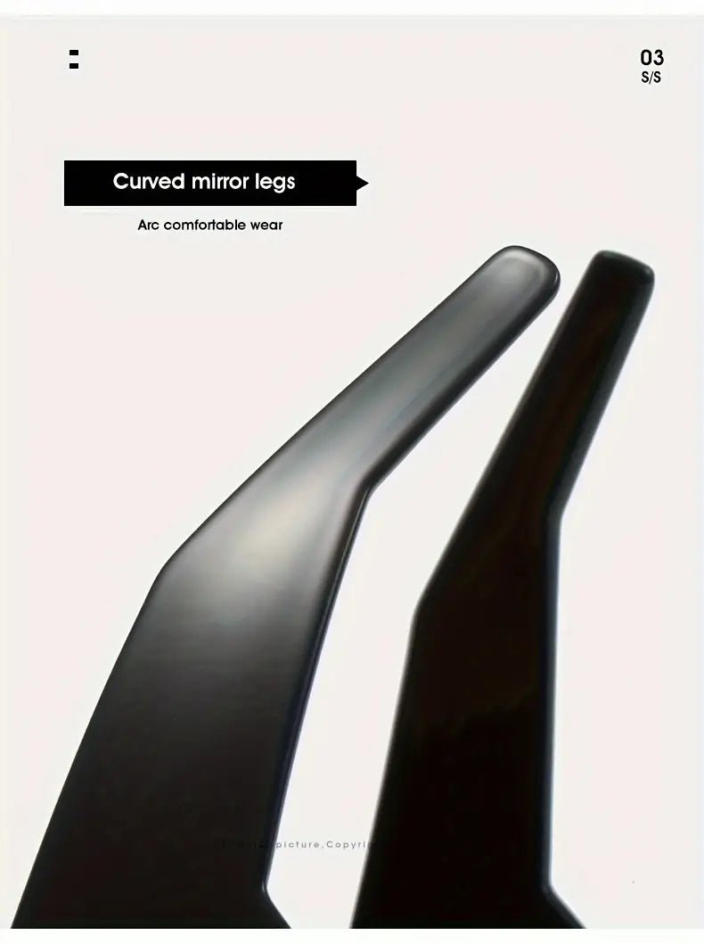 kelajakdagi erkaklar uchun quyosh ko‘zoynaklari, katta o‘raladigan dizayni bilan, egilgan linza chiroq soyasi, zamonaviy va trendy quyosh ko‘zoynaklari tafsilotlari 6