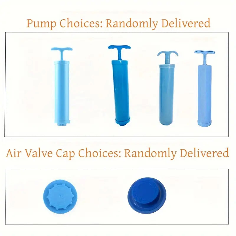 5pcs transparent home clothing travel luggage space saver storage bags vacuum compressed bags for clothes with hand pump details 11