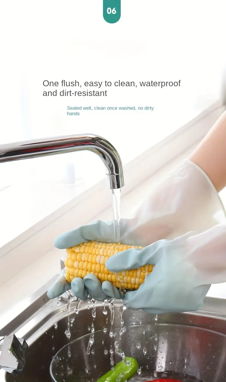 3 pairs multi scene household cleaning gloves pvc waterproof dishwashing gloves scratch abrasion resistant lead free with for kitchen bathroom toilet living room outdoor use details 7