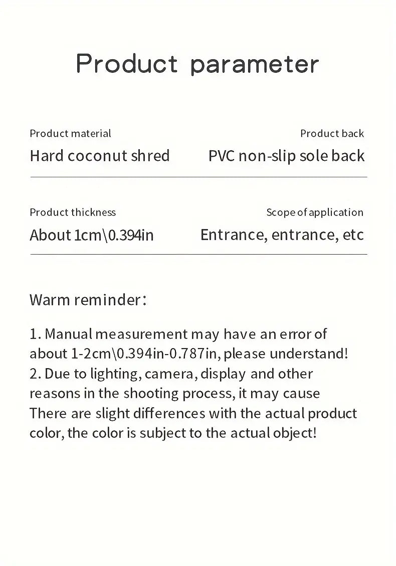 1pc striped dirt resistant floor mat waterproof non slip floor mat outdoor entrance doormat entryway mat front porch doormat   and dust removal mat entryway wear resistant   mat   cut carpet easy to clean and   rug details 13