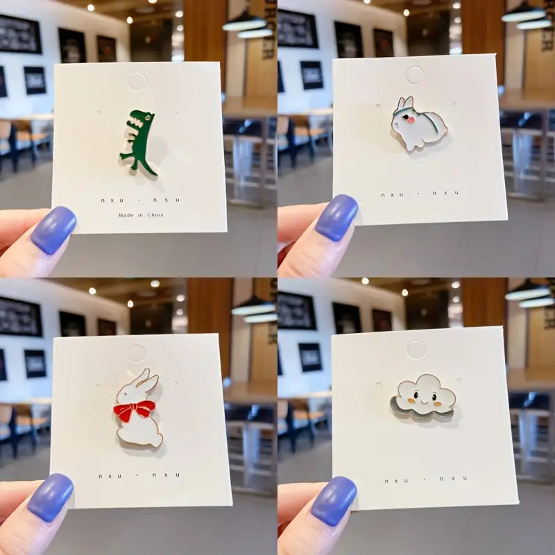 10pcs 20pcs random creative cartoon diy metal pin badge decorative accessories for clothes backpack hat   mens and womens couples accessories random styles details 9