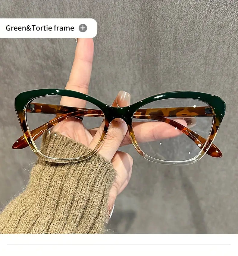 y2k style cat eye frame glasses with clear lenses fashion computer eyewear for women anti blue light acetate material details 11