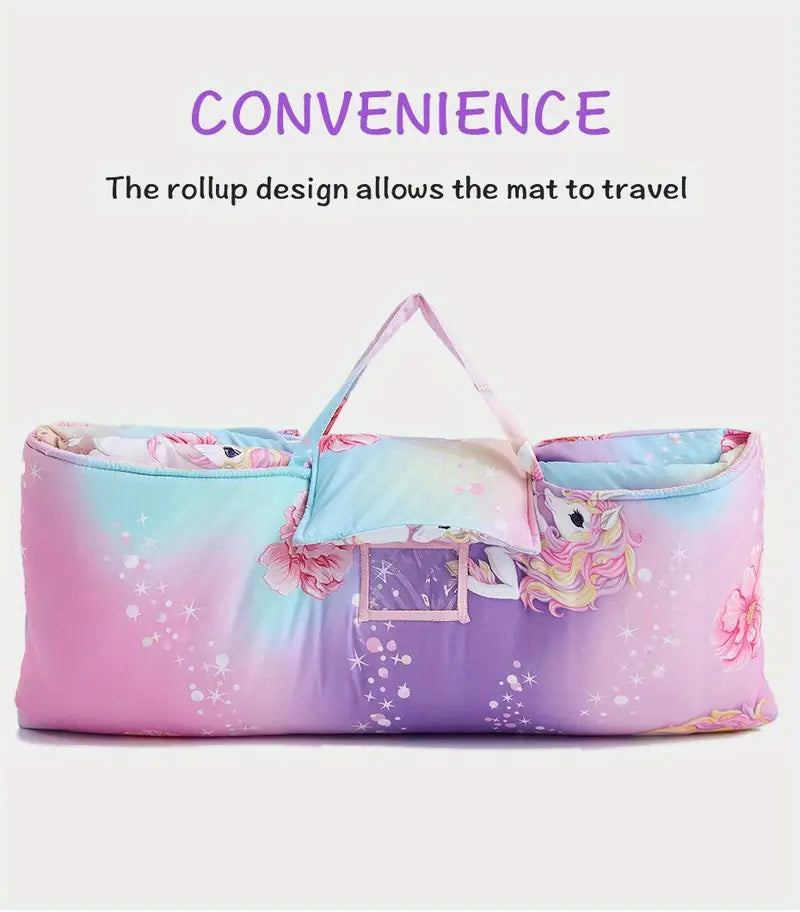 comfortable kids sleeping mat with removable   for preschool daycare travel soft microfiber 3 6 years halloween christmas gift details 5