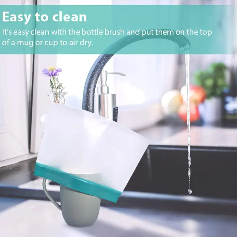 1 to'plam qayta ishlatiladigan oziq-ovqat saqlash sumkalari, oqimga chidamli peva plastik kvadrat klipli yopiq, qo'lda yuvish, ko'p maqsadli, 1 gallonli sumka, 1 sendvich sumkasi, 1 atıştırmalık sumkasi, bpa dan xoli tafsilotlar 4