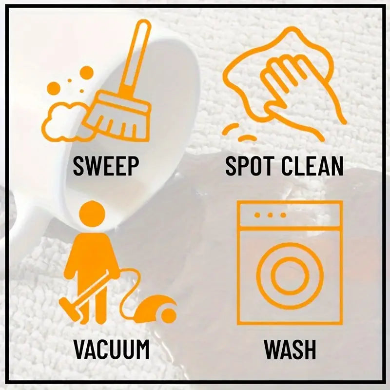 1 dona marmar naqshli gilam, yurish uchun mo'ljallangan, yuvinish uchun mos, yashash xonasi, yotoqxona, koridor, kir yuvish matosi, mashina bilan yuvish, balkon, xona, oila, galereya bezak gilami, tafsilotlar 6