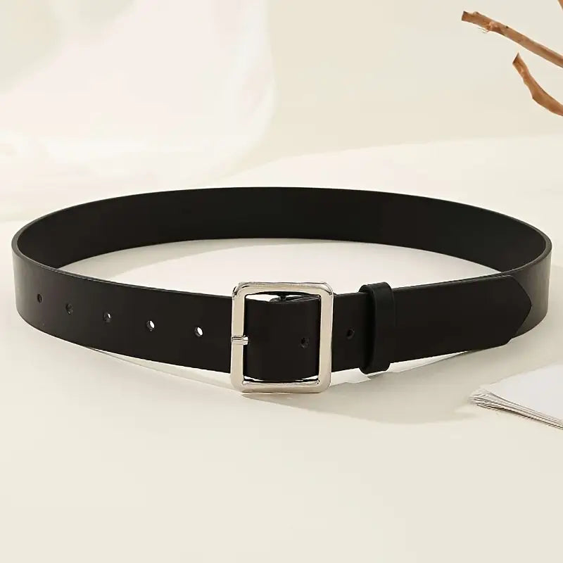 wide belts waistband trendy pu leather belt for women daily use details 1