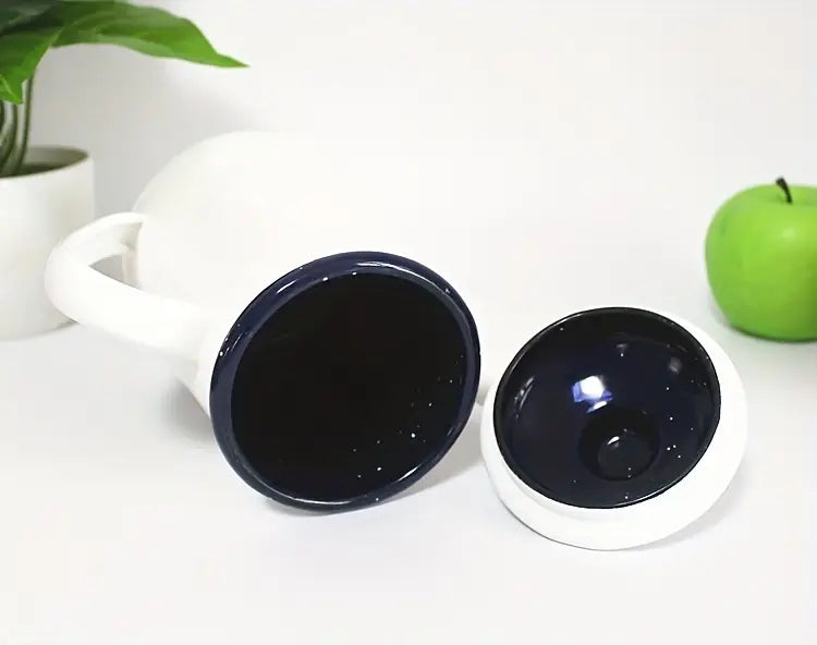 1 шт ретро утолщённый эмалированный чайник 1 л эмалированный кофейник масляный чайник эмалированный чайник эмалированный чайник молочный чайник охладитель для напитков домашняя кухня школьные принадлежности детали 6