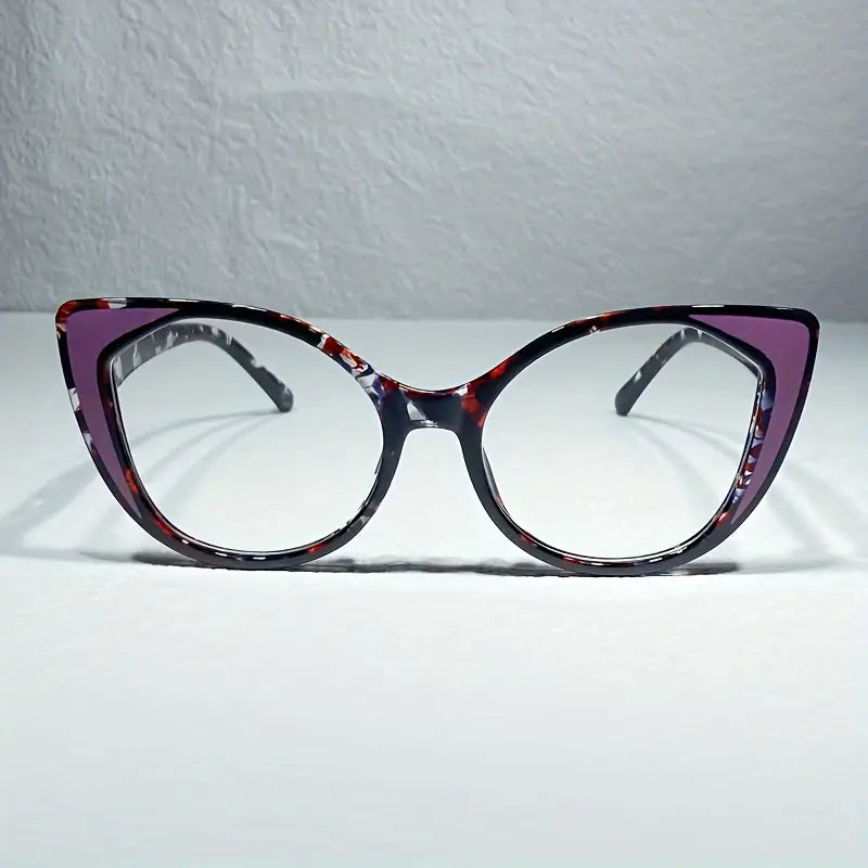 blue light blocking glasses cat eye color block frame clear lens computer glasses spectacles for women men details 12