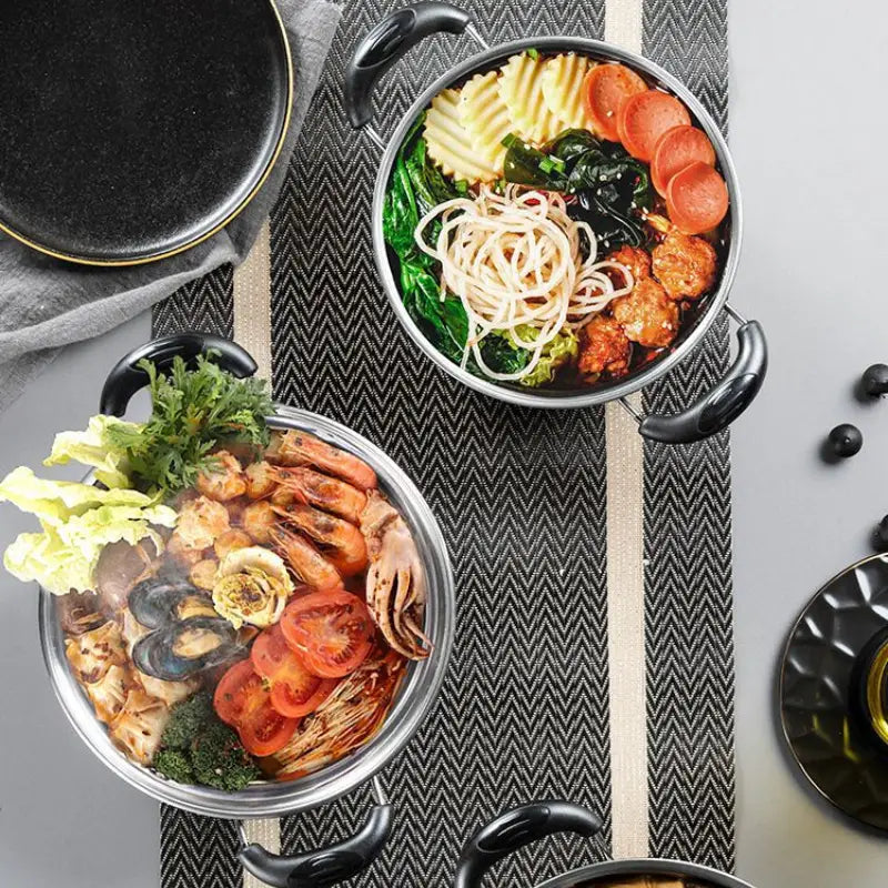   10 dona zanglamaydigan po'latdan yasalgan oshxona idishlari to'plami, turli o'lchamdagi qozonlar va panolar, anti-yoqimli tutqichlar va shaffof qopqog'lar bilan, oshxona uchun muhim tafsilotlar 0