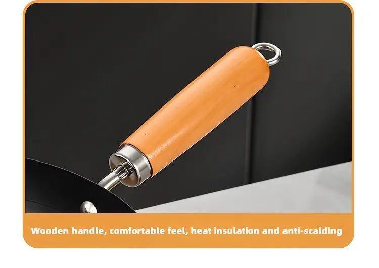 premium cast non stick qalin nitridlangan yuzasi barcha pechlar uchun pishirish qovurish faqat qoʻl bilan yuvish tafsilotlari 6