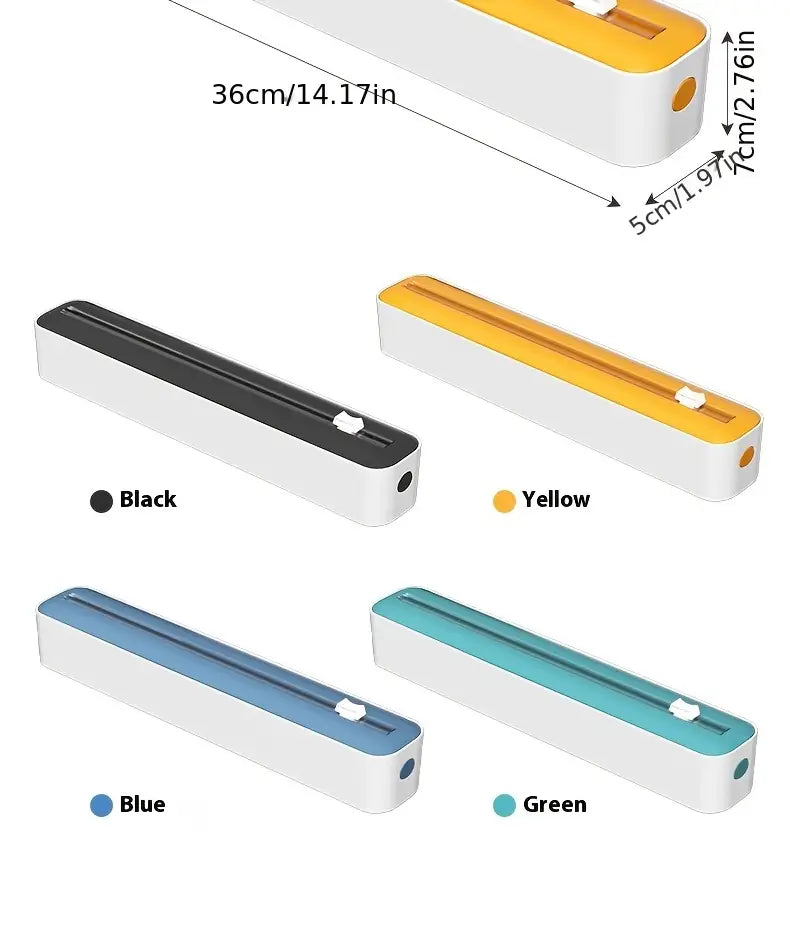 1pc sliding cling film cutter disposable plastic wrap slicer for kitchen and restaurant use details 12