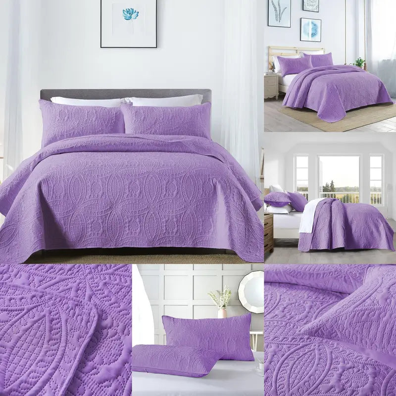 yumshoq nafas oladigan 3 dona to'shak to'plami, texnologiya bilan bosilgan doiralar, 1 to'shak to'plami va 2 yostiq qopqog'i, yotoqxona yoki yotoq bezaklari, to'shak aksessuarlar tafsilotlari 12