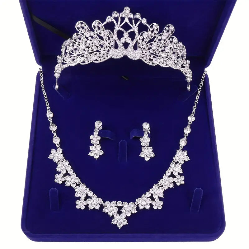 zargarlik buyumlari to'plami yuqori daraja aksessuarlar, jumladan taq qovurg'a, taqinchoq va sirg'alar, tug'ilgan kun, nikoh sovg'lari tafsilotlari 2