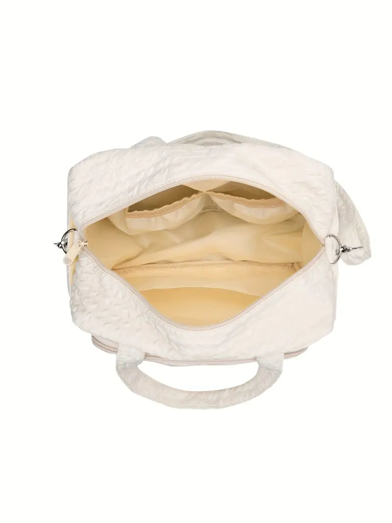 cute diaper bag shoulder bag portable   multifunctional storage bag lightweight   details 11