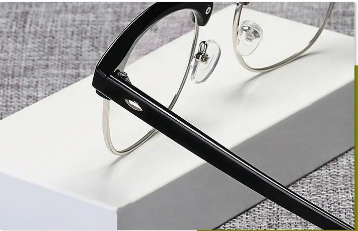 classic square frame clear lens glasses decorative glasses computer spectacles for women men details 0
