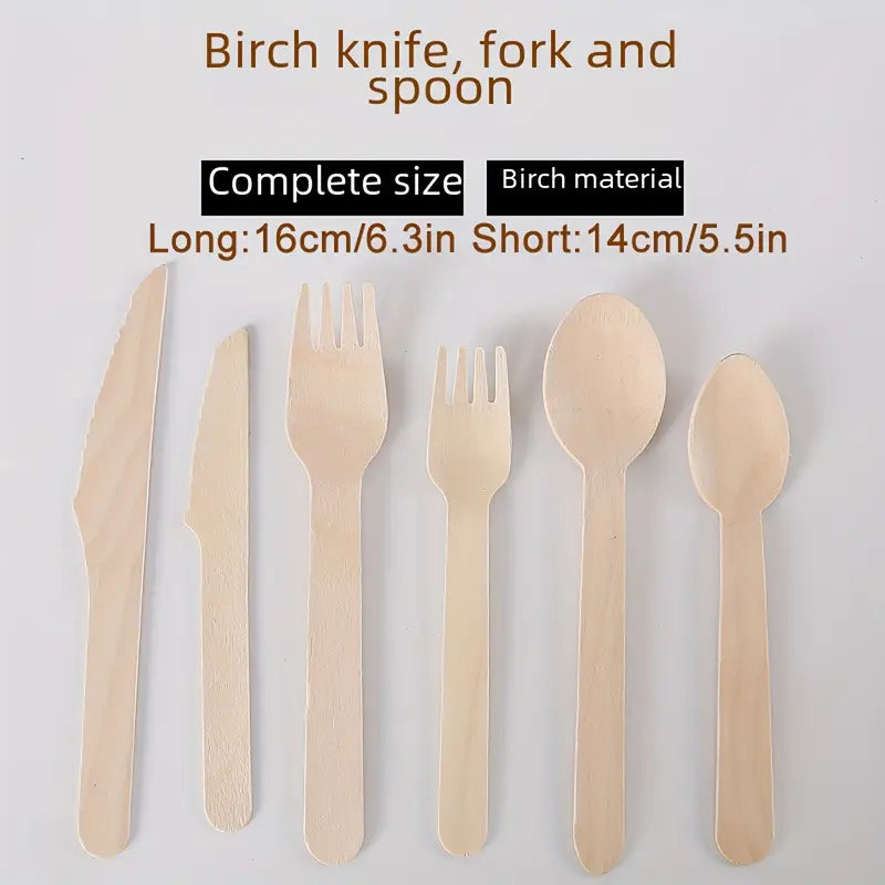 100 шт. одноразовой посуды, одноразовая деревянная ложка 5,5 дюймов, подходящая для активного отдыха, вечеринок, свадеб, Дня святого Валентина, Дня благодарения и ужинов, лучше всего для Рождества, деталей Дня благодарения 1