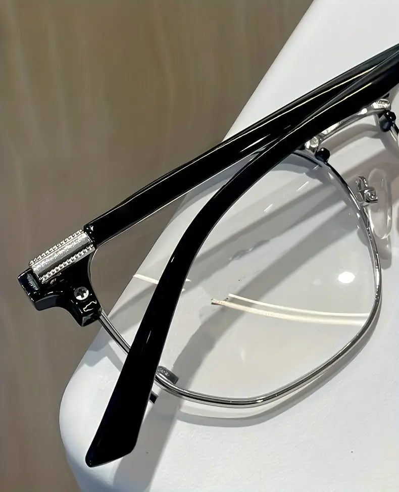 vintage half   eyeglasses for fashionable men suitable for   mobile phones and computers classic and   for eye protection and decoration suitable for   men and women details 8