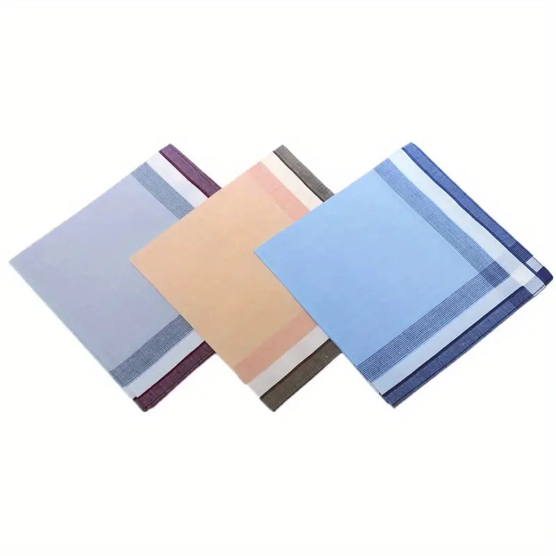 3 6 12 18 dona erkaklar uchun klassik choyshab, retro teri so'radigan kvadrat sochiq, sovg'alar uchun tafsilotlar 7