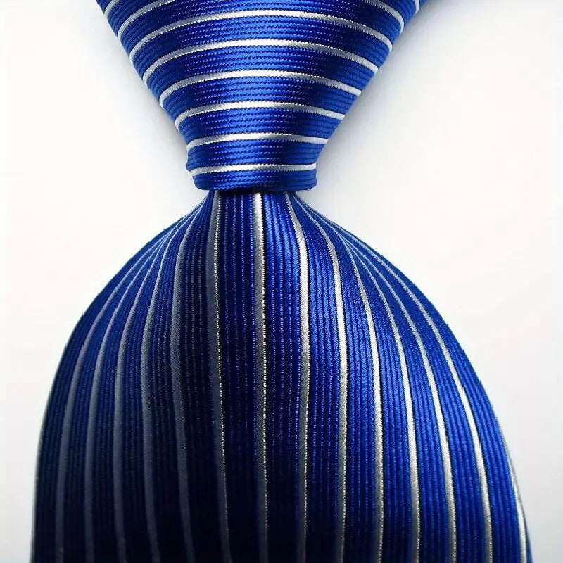   striped   tie mens 9cm necktie set   orange jacquard woven mens tie necktie   for gifts details 0