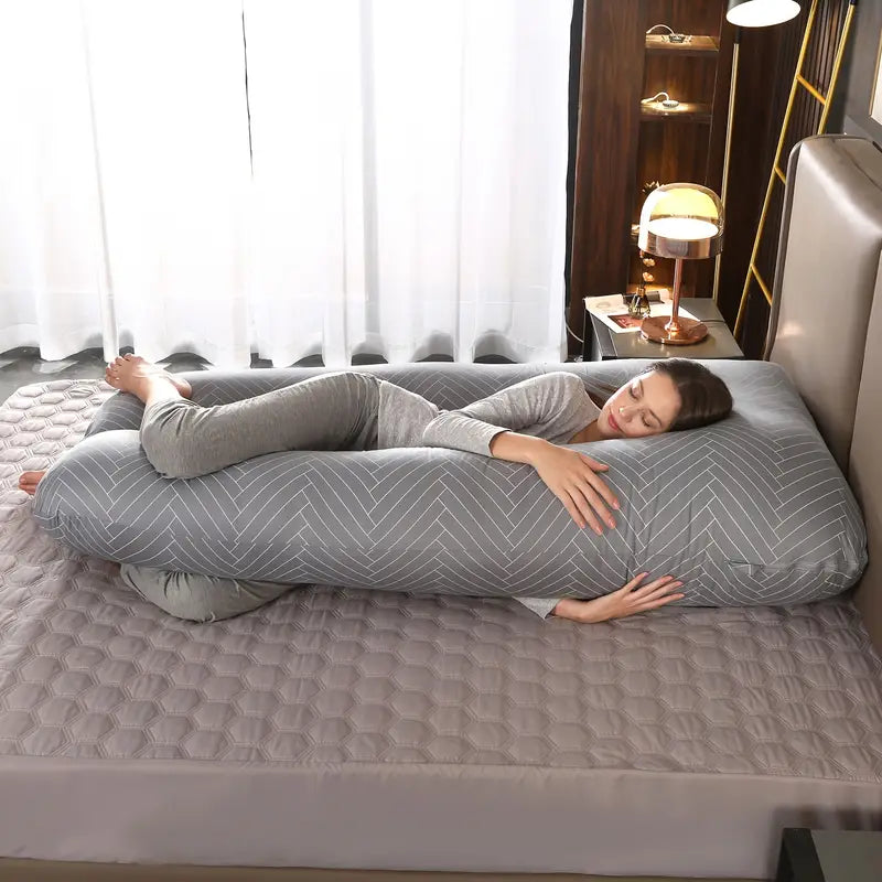 1pc maternity pillow u shaped large cushion with removable and washable cover full body support waist pillow for women christmas gift details 10