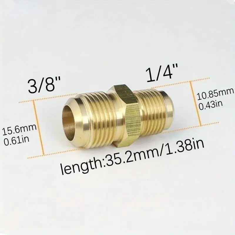 popular   1pc   conditioning copper tube adapter female male flare thread connector 1 4 3 8 1 2 5 8 3 4 reducer joint for air conditioner parts details 9