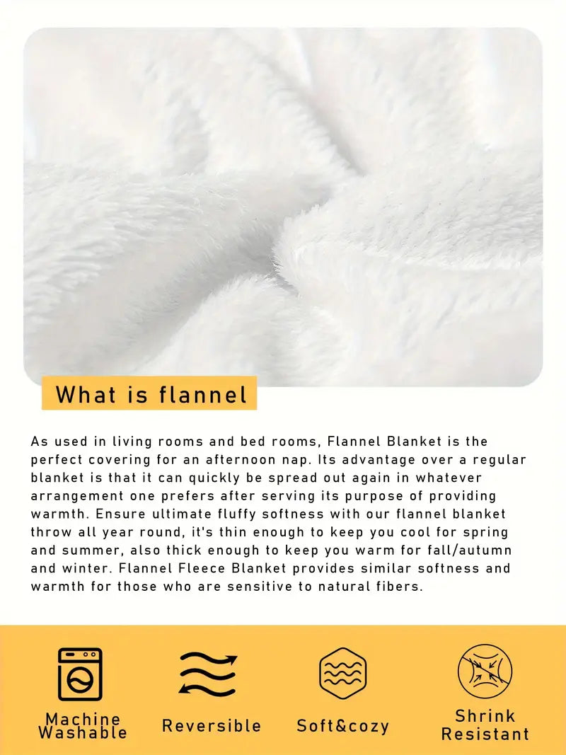 1 dona Rojdestvo itlari uchun flanel to'quv fleytsa tashqi ko'rinishi yumshoq va iliq, yotoq va ofis uchun qoplama, yirtilishga qarshi, aralash ranglar, polyester, mashinada yuvish mumkin, ko'p maqsadli, gippoallergen, 200-250g mato tafsilotlari 4