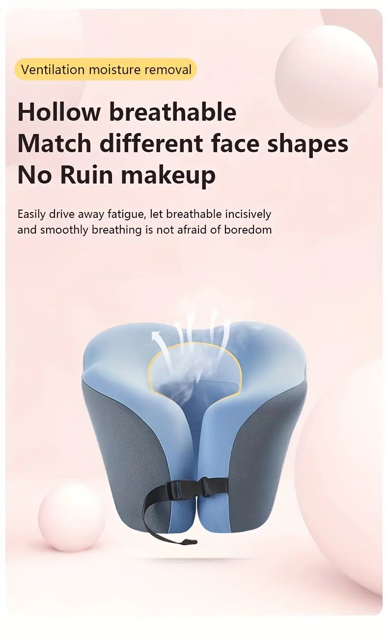 1шт nap спальный подушка для путешествий, туристическая подушка, шейная цервикальная подушка, U-образная подушка, подушка для головы, подушка для самолета, автомобиля, офиса, дома, поддержка шеи, подушка для лица, подушка из памяти с пеной, детали 8