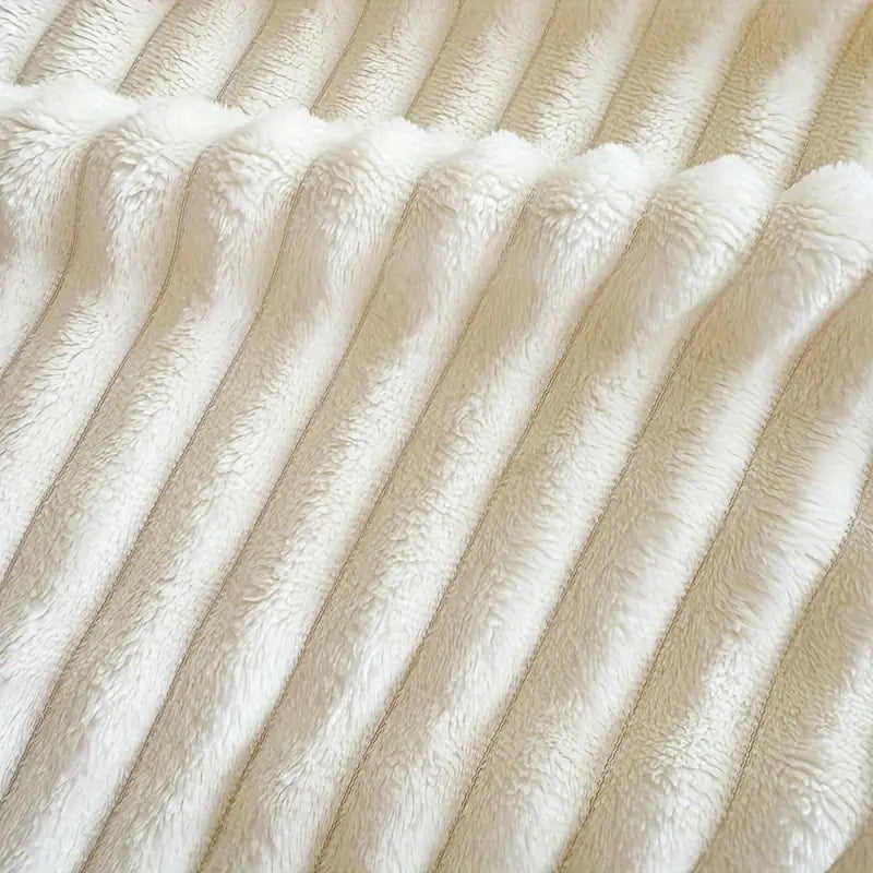 утолщённое фланелевое одеяло однотонного цвета пушистое и мягкое, подходит для отдыха на диване 1 шт. детали 11