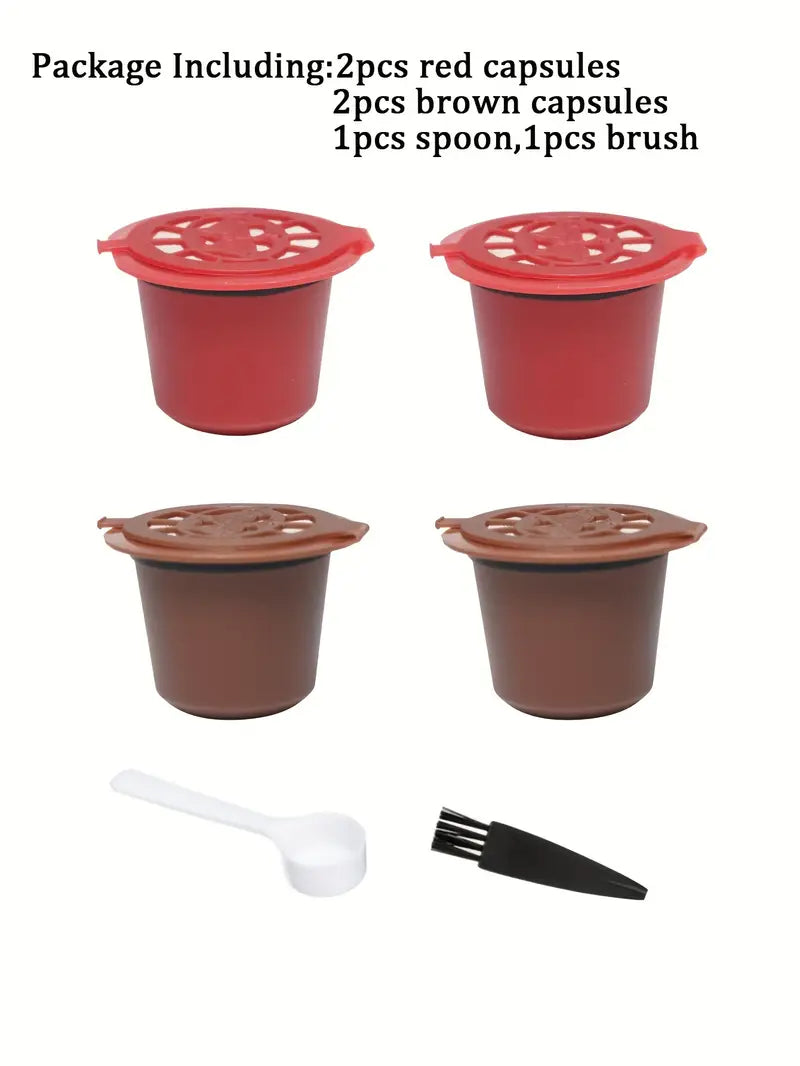 3, 4 yoki 6 ta qayta ishlatiladigan qahva filtrlar to'plami, 20ml sig'im, oshxona uchun qoshiq va cho'tka bilan mos keladi, tafsilotlar 9