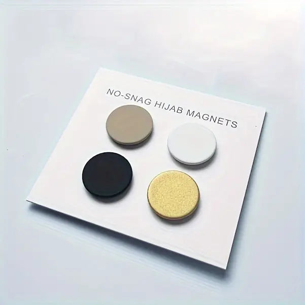 elegant and simple no hijab magnets set of 4 alloy magnets for hijabs and scarves 1 4cm 0 551inch diameter details 1