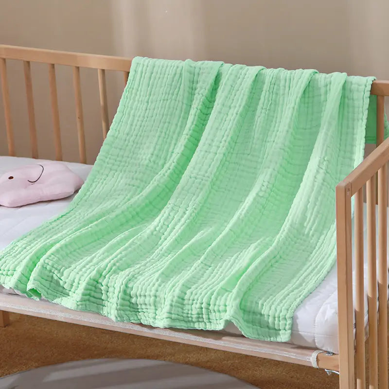 babys plain   gauze bath towel details 4